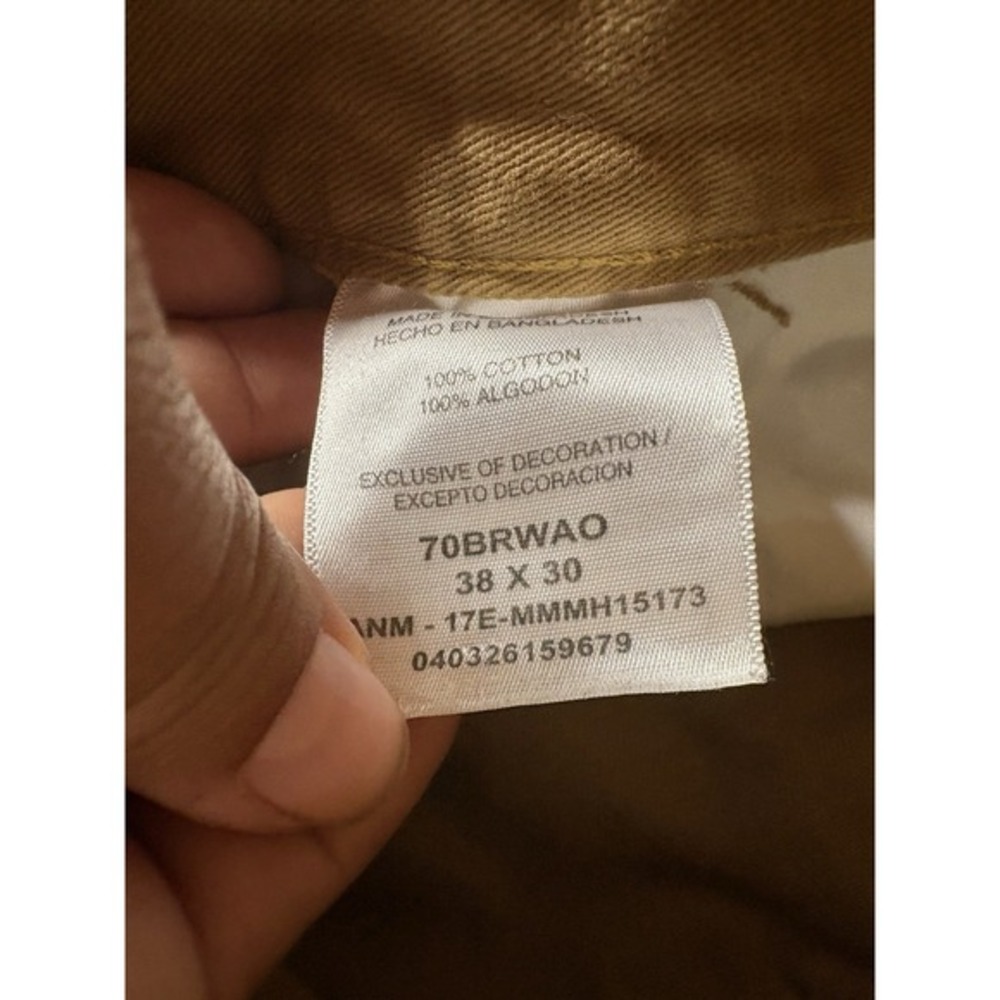Wrangler Cargo Pants Mens 38x30 Brown 100 Cotton Utility Workwear Hiking - Picture 3 of 7